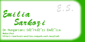 emilia sarkozi business card